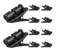 FESTFENDS 10pcs Headphone Wire Clip: Plastic Earphone Wire Clip - Headphones Clothing Rotating Cord Clamp Earphone Accessories for Jogging Exercise Office