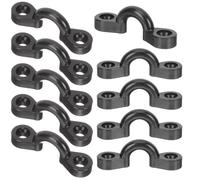 FESTFENDS 10pcs Kayak Deck Rigging Kit Tie down Pad Eye Straps with Nylon and Steel Construction, Strong Pulling Force and Easy to Store for Canoeing and Boat Accessories
