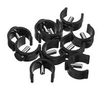 FESTFENDS 10pcs Locking C Clamp Walker Tube Clips for Crutches and Trekking Poles, Abs Steel Material Secure Fastening and Non-Slip Design, for Seniors and Individuals Disabilities