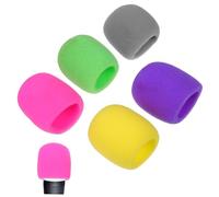 FESTFENDS 10pcs Microphone Windproof Covers Made of Sponge with Strong Adaptability Practical Mic Protective Covers for Ktv and News Interviews in Assorted Colours