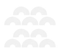 FESTFENDS 10pcs White Blank Folding Hand Fans with Smooth Flat Surface and Optimized Paper Weight for Sublimation Printing, for Group Events and Craft Clubs