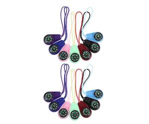 FESTFENDS 14pcs Mini Compass with Lanyard: Pocket Compass for Hunting Kayak Hiking Camping Trail - Outdoor Navigation Device for Keychain Backpack