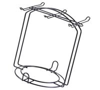FESTFENDS 1pc Black Iron Cup Draining Rack Sturdy Cup Holder with Wide Base for Stable Drying Practical Household Coffee Mug Storage Shelf for Inverted Resting