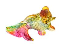 FESTFENDS 1pcs Animal Figurine Mini Fish 3.66x1.91x0.96in Premium Crystal Material Elegant Versatile Placement Charming Japanese Decor for Dining Area and Living Space, Gift for Women