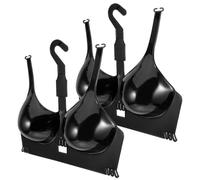 FESTFENDS 2 Pcs Women Bra Display Mannequin Portable Bra Mannequin Stand Black Plastic Lightweight Unique Design for Clothes Store