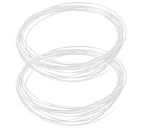 FESTFENDS 2 Rolls Eyewear Lens Stabilizing Wire - Precise Frame Fitting - 16.4Ft x 1.1mm Optical Interliners - Clear Spectacle Repairing Nylon String to Secure Half-Rim Lenses