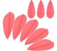 FESTFENDS 20pcs Arrow Vanes Archery Fletchings Red Plastic for Resin Arrow Shaft Stabilize Flight Reusable Archery Training and Target Shooting