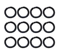 FESTFENDS 20pcs Black Thick Hair Ties High Elasticity Ponytail Holders Rubber Bands for Women’s Hair Accessories Suitable for Thick and Care