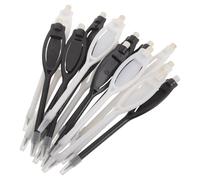 FESTFENDS 20pcs Golf Scoring Pencils with Erasers and Clips 4.8" Oval Handle Golf Size Pencils in White and Black for Beginners and Club Use