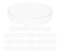 FESTFENDS 20pcs Plastic Petri Dish with Lid, round Laboratory Culture Dish, Stackable Design with Secure Fit, Low Autofluorescence Surface for Biology Experiments and Cell Imaging