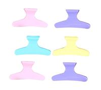 FESTFENDS 24pcs Colorful Butterfly Hair Clips Professional Salon Sectioning Hair Claws for Women and Plastic Styling Accessories for Thin and Thick Random Color