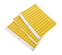 FESTFENDS 290pcs Yellow Pvc Tactile Warning Labels for Nuclear Equipment Easy Application and Versatile Use, Do Not Touch Decals for Safety Signs and Warning Stickers
