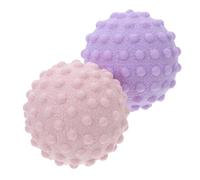 FESTFENDS 2pcs 49mm Silicone Massage Balls for Muscle Relief, Trigger Point Foot and Back Roller, Pink and Purple Fascia Therapy Balls for Yoga and Sports