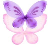 FESTFENDS 2pcs Butterfly Fairy Wings, Nylon Material, Single Layer Iridescent Wings, for Dressing a Fairy or Cosplay Accessories