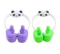 FESTFENDS 2pcs Cartoon Thumbs up Phone Holders Small Desktop Cellphone Stands Multi-function Lazy Smartphone Holders Creative Thumb Shape for Desk Use
