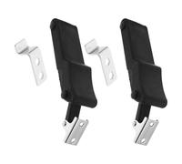 FESTFENDS 2pcs Flexible Latch Rubber and Steel Shock Absorption Cabinet Toggle Latch Reduces Engine Hood Vibrations Black for Mechanical Engine Hoods