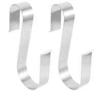 FESTFENDS 2pcs Iron Ring Buoy Brackets with S Hook Ring and Pool Life Preserver, Silver Marine to Save Deck Space and Prevent Dislodgment, Suitable for Ferry and Cargo Ship