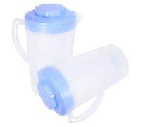 FESTFENDS 2pcs Large Capacity Drink Pitcher Set 2l Each Household Beverage Jug Made of Sturdy Pp Material with Easy to Clean Design for Parties and Everyday Use