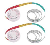 FESTFENDS 2pcs Multi-function Bmi Body Waist Measuring Tape, 1.5m Lightweight round Tape Measure, Suitable for Clinic and Home Use with Abs and Pp Material