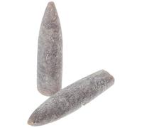 FESTFENDS 2pcs Natural Belemnite Mineral Specimens for Easy Display and Transport, Suitable for Home and Classroom Use by Students in Geology and Paleontology