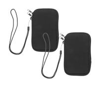 FESTFENDS 2pcs Neoprene Phone Sleeve Pouch for Women, Portable Handheld Design, Black Cell Phone Protector Pouches for Home and Gym Use