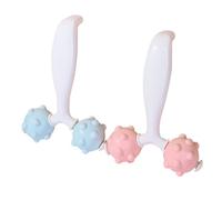 FESTFENDS 2pcs Portable Handheld Massager Roller for Face and Neck, Practical Multifunction Massage Tool Made of Sturdy Abs for Home and Office Use Random Color