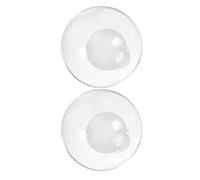 FESTFENDS 2pcs Round Glass Lamp Shades G9 Globe Replacement for Ceiling Lights Easy Installation and Safe Use, for Bedrooms and Dining Areas in Modern Elegant Style