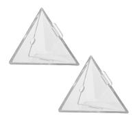 FESTFENDS 2pcs Tomato Shaping Mold, Triangle Vegetable Molds for Growing, Reusable Fruit Growth Shaper, Plastic Lemon Forming Tool for Outdoor Garden