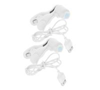 FESTFENDS 2pcs USB Auto Clicker for Smartphone Screen Abs Simulated Finger Continuous Clicker Fast Speed for Live Streaming Gaming Order Grabbing White