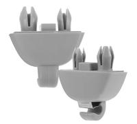 FESTFENDS 2Pcs Vehicle Sun Visor Clip Gray Sun Visor Replacement Bracket Hook for Mid-size Sedan and Compact Car, Automotive Interior Accessories for Windshield Use