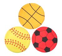 FESTFENDS 3 Pack Beach Flying Discs, Fabric Flying Disc for Pet Fetch Play, Kid-Friendly Outdoor Throw Game, Training Toy for Dogs and Cats, Easy to Learn and Play, 10 Inch
