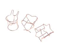 FESTFENDS 3 Pcs Metal Makeup Sponge Holder Powder Puff Rack Storage Stand for Women, Creative Design, Practical and Beautiful, Helps Sponge Dry Efficiently Random Color