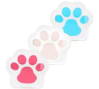 FESTFENDS 3pcs Cat Claw Soft Cushion Makeup Applicators for Loose Powder Setting Handheld Girl Cosmetics