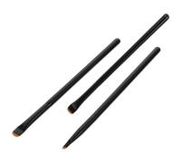 FESTFENDS 3pcs Eye Shadow and Eyeliner Brush Set Wooden Handles, Soft Bristles for Precise Application, Safe to Use Makeup Tools a Gorgeous Look, for Face and Eye Cosmetics