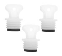 FESTFENDS 3pcs Hot Water Pack Stopper Rubber Caps Easy Replacement Backup Options White Sturdy Hot Water Bottle Accessories for Adults and Relief