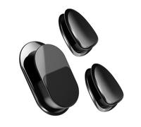 FESTFENDS 3pcs Magnetic Car Mount Hooks with 1 Iron Plate, Mini Black Car Phone Rack Holder for Home, Office and Auto Storage, Practical Utility Hooks for Organizing Accessories