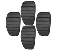 FESTFENDS 4 Pcs Rubber Brake Clutch Pedal Pads Black Non Slip Replacement Covers for Manual Cars, Improving Pedal Control and Noise Reduction, Suitable for Automotive Interior Accessories