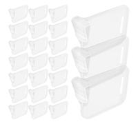 FESTFENDS 40pcs Adjustable Plastic Fridge Dividers Prevent Falling Side Door Freezer Divider Organiser for Household Storage and Kitchen Use