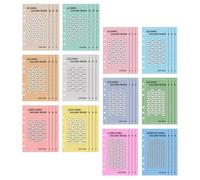 FESTFENDS 48pcs 6-Hole Euro Saving Challenge Envelopes, Portable Paper Cash Envelopes with Visual Progress Tracking for Budget Binder and Money Saving Challenge