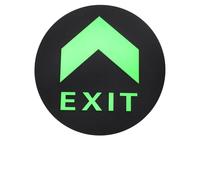 FESTFENDS 4pcs Night Glowing Arrow Floor Sticker: Waterproof Emergency Exit Directional Sticker - Floor Arrow Decal Warning Sign for School Hospital Warehouse