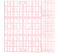 FESTFENDS 4pcs Rabbit Cage Floor Mats Plastic Bunny Foot Pads | Hollow Design, Easy to Install, Pink Finish, for Chinchilla Use, Living Room or Bathroom Floor