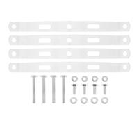 FESTFENDS 4pcs Solar Light Pole Mount Adapter - Light Mount Clamp with Screws for Outdoor Lamp Post Installation Suitable for Street Lamps, Fit 130-180mm Pole
