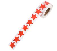 FESTFENDS 500 Pcs Self Adhesive Star-shaped Tanning Body Decals Perforated Crimson Star Stickers for Sunbathing and Beach Use
