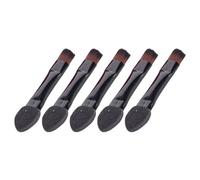 FESTFENDS 50pcs Double-sided Eye Shadow Sponge Applicator for Women Portable Makeup Tool with Compact Design Dual-use Foam Brush Black