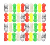 FESTFENDS 50pcs Fishing Bite Indicator Bell - Plastic Rattle Floater Rig Beads Bells for Fish Bite Alarm - Fishing Rig Beads Tool Accessories Tackle for Bass Catfish