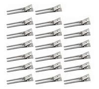 FESTFENDS 50pcs Silver Iron Hair Clips Fork Design for Handmade Hairdress, No Hair Kinks and Sturdy Styling Clips, for Make-up and Home DIY Accessories