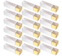 FESTFENDS 50pcs Wedding Candy Boxes Paper Rose Pattern Hollow-out Decorative Boxes Food Safe Workmanship Elegant Creative Festival Ornaments for Wedding