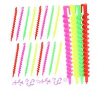 FESTFENDS 52pcs Plastic Spiral Hair Perm Rods Non-damaging Curl Formers for Natural Hair Jumbo and Standard for Home and Professional Salon Use Efficient Styling Tools