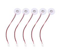 FESTFENDS 5pcs 16mm Microporous Ultrasonic Fogger Ceramic Discs Low Power Piezoelectric Atomizing Plates with Plastic Accessories Suitable for USB Humidifier and Family Random Color