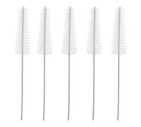 FESTFENDS 5pcs Hearing Aid Cleaning Brush with Nylon Rods for Earwax Removal Portable Hearing Amplifier Cleaner Tools for Vent and Sound Tube Maintenance